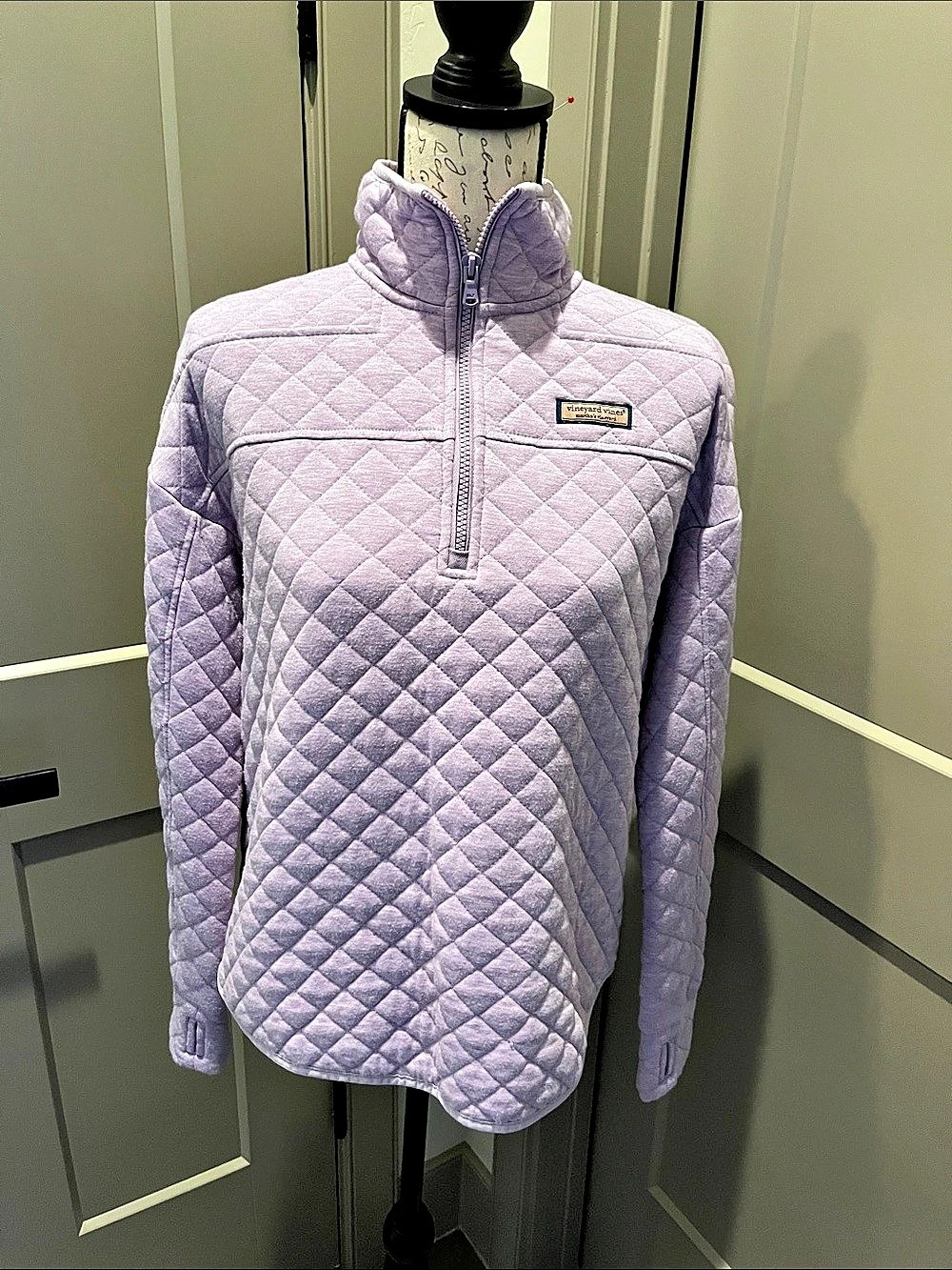 Vineyard Vines Quilted "Shep Shirt" in Aster Heather - Small